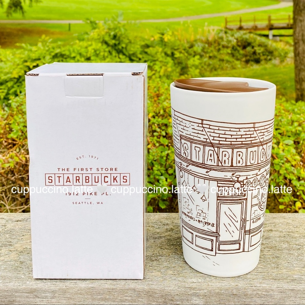 🤍LAST ONE🤎Starbucks Pike Place Market Velvet First Store Front Ceramic Mug